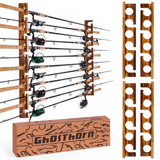 12 Fishing Pole Rod Rack