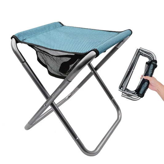 1PC Aluminium Alloy Portableor  Folding Picnic Camping Stool