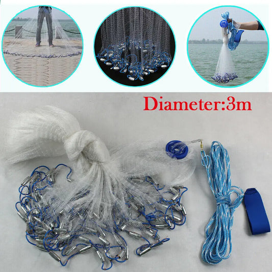 3 Meter Hand Cast Fishing Net
