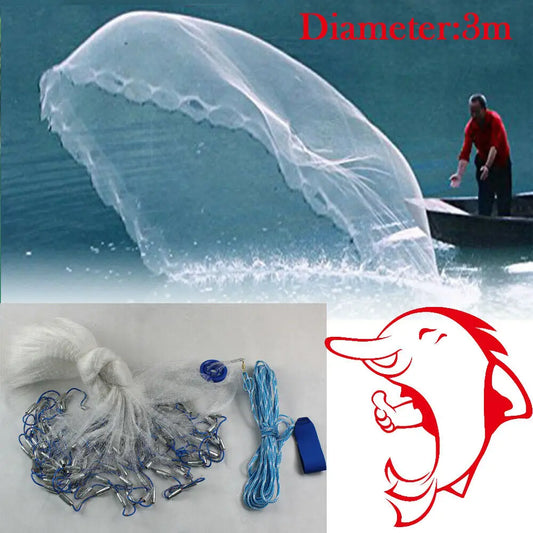 3 Meter Hand Cast Fishing Net